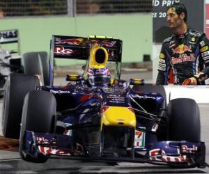 yapboz Mark Webber - Red Bull - Singapore 2010 (3. sıra)